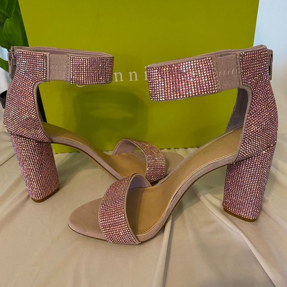 Gianni Bini Shoes - Gianni Bini Ronilynn Bling Jewel Embellished Dress Sandals-Lavender-SZ 8.5M